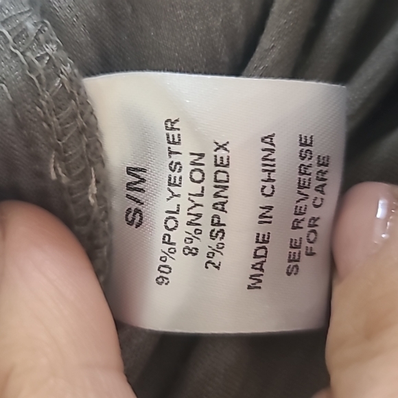 Gray leopard cheetah print button up shacket jacket shirt corduroy small / med - Picture 8 of 8